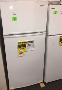 Brand New Whirlpool Top Freezer Refrigerator (Model:WRT316SFDW) 1W