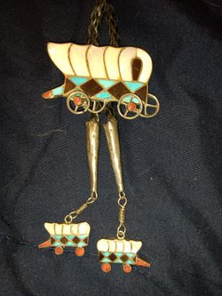 Rare Bolo Tie Vintage Native Jewelry