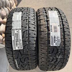 Pair (2) 265 50 20 Bridgestone Dueler A/T Revo 3 tires