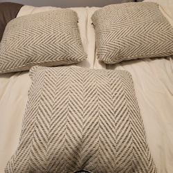 3 Brand New Couch Throw Pillows