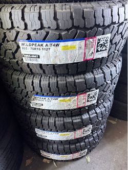 265/70/16 Falken  #4 New Tires Mount & Balance // Set De 4 Llantas Nuevas Instaladas Y Balanceadas