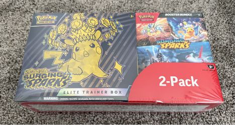 Pokémon Surging Sparks Elite Trainer & Booster Bundle Costco NEW