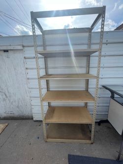 7ft Tall industrial Garage Shelf 36.5”Wx 18.5”D 5 shelfs adjustable height 🚚 extra