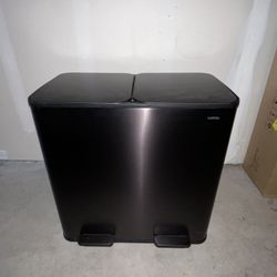 Stainless Steel Double Trash Can