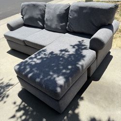 Gray Sectional Couch - Living Spaces