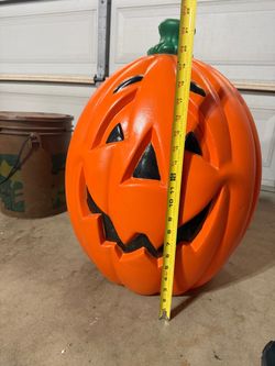 Vintage pumpkin Halloween blow molds
