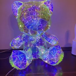 Fiber Glass Teddy Bear Lights Up $$$$💰New !