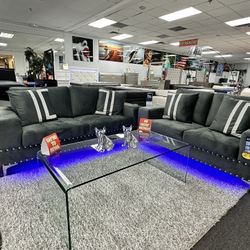 HUGE WEEKEND SALE Living Room Furniture Sofa And Loveseat Set NOW 70% OFF 