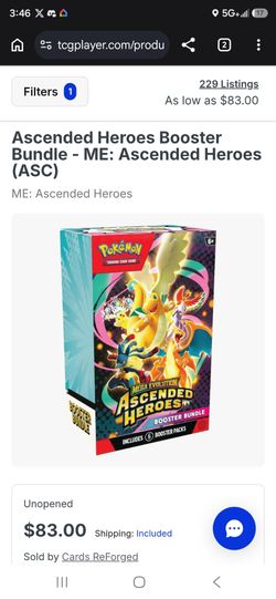 Ascended heroes booster bundle