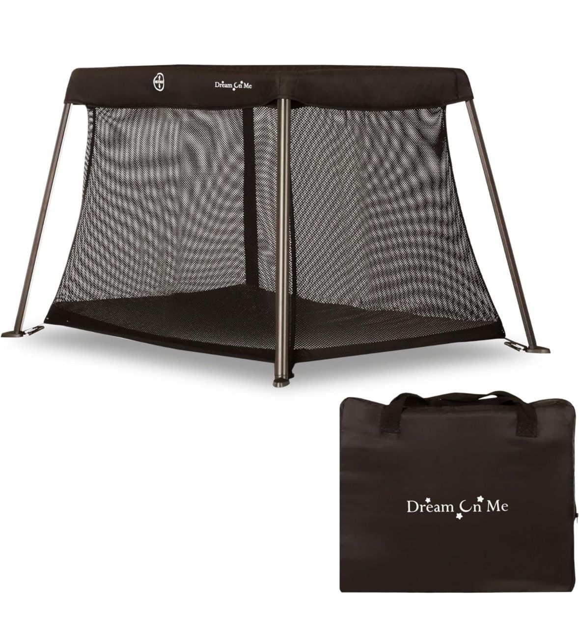 Dream On Me Travel Light Playard Pack N play Crib In Black,