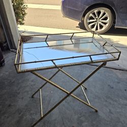 Foldable Bar Cart Small Table