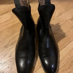 Black Leather Boots For Men - Size 7