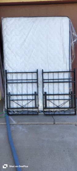 Full size mattress with frame
