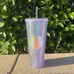 Starbucks 2023 Unicorn Silver Studded Venti 24oz Tumbler With Straw