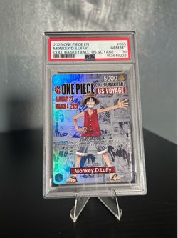 One Piece Luffy College Basketball Voyage PSA 10