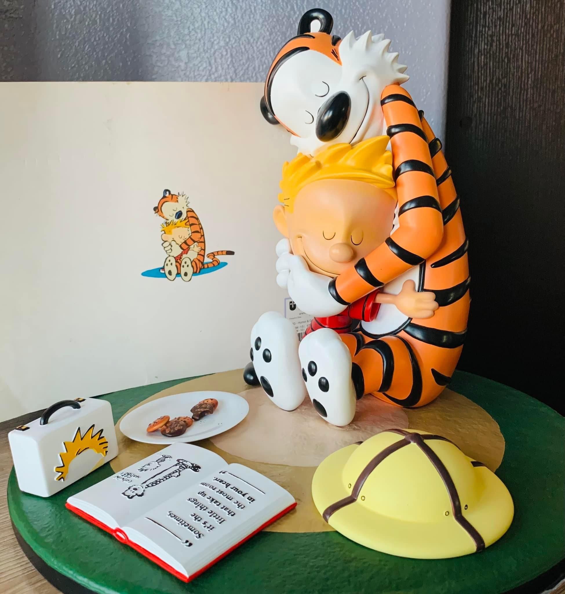 Calvin & Hobbes Statue 1:4 Scale Comic Strip Nostalgia Not Sideshow Xm Iron Studios Fanart Custom The Hug