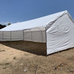 20x40 fully enclosed canopy