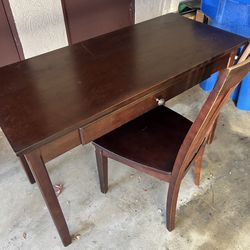 MEDIA DESK/TABLE W/ CHAIR