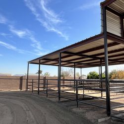 Steel shade structures, Pipe Fencing
