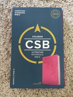 CSB Bible - Pink and Silver