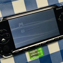 Sony PSP-1001 Playstation Portable Console Black W/Memory Card Tested READ