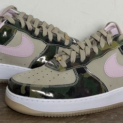 Nike Air Force 1 Low Retro Patent Camo Pink Sneaker | Men’s Size 13 | HQ1967-200 (2025)