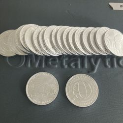 Silver 1 Oz .999 Rounds Coins Fresh From The Mint ! 
