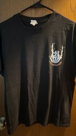 Black Fatherhood Skeleton Hand Graphic T-Shirt