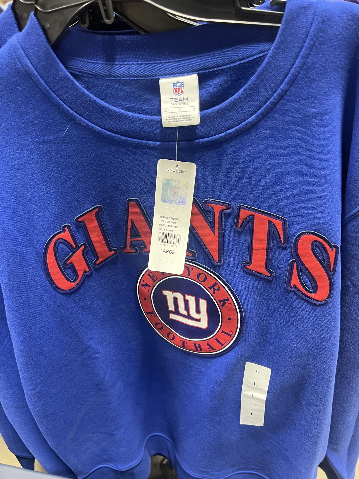 Large Giants Sweatshirt Authentic NFL