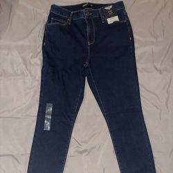 Simply Vera Vera Wang Mid-Rise Skinny Jeans - Size 10 Color Twilight - New