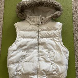 Aeropostale Hood Vest Sweater Fur