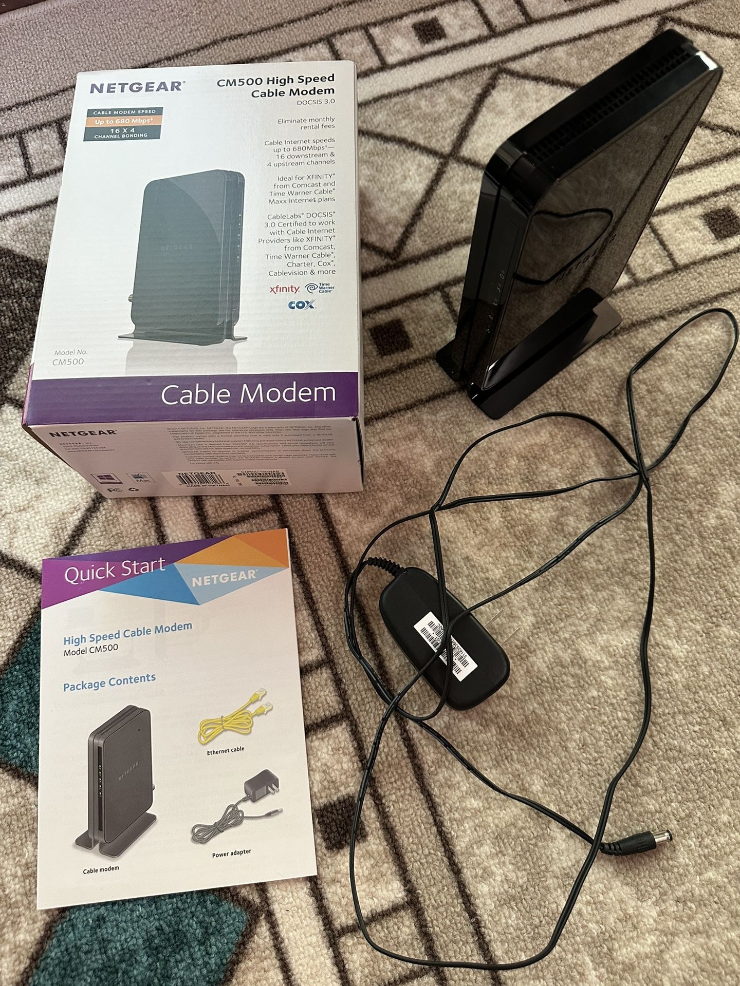 Cable Modem - Netgear CM500 High Speed Modem