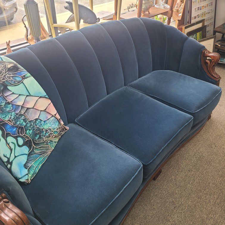 Vintage Sofa Navy Blue