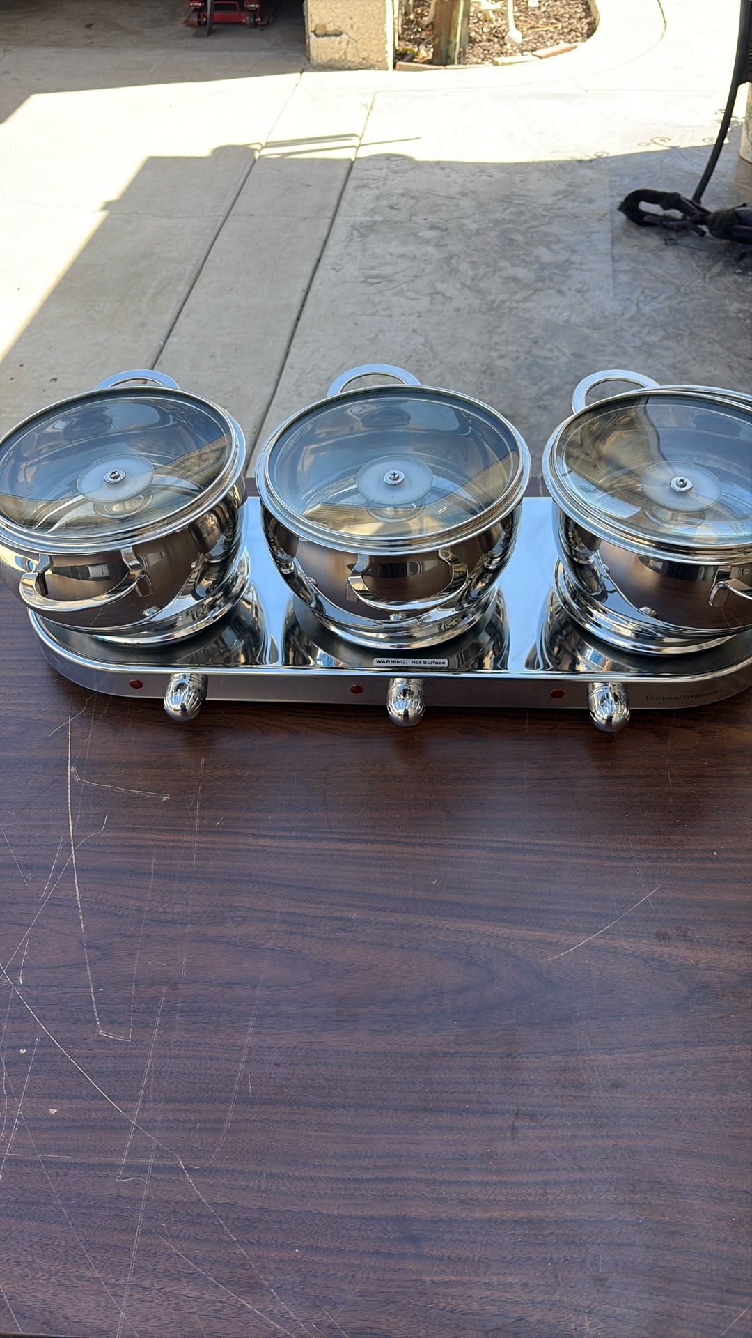 Command Performance Triple Burner.