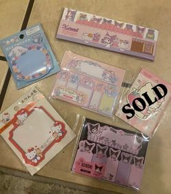 Sticky Notes Memo Pads Hello Kitty And Friends