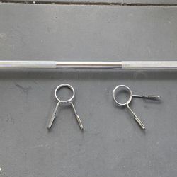 Brand New Barbell  With Clamps 