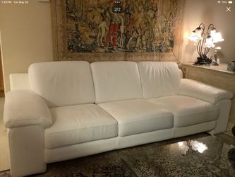 Italian Real Leather Couch