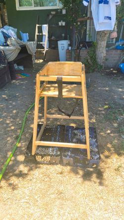 Wooden high chair