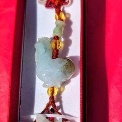 Rooster Zodiac Auspicious Jade Pendant