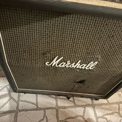vintage rear Marshall guitar speaker cabinet