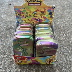 Pokemon 9 Count 151 Mini Tins with Display Case 