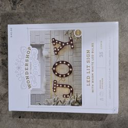 Joy Christmas Light Sign