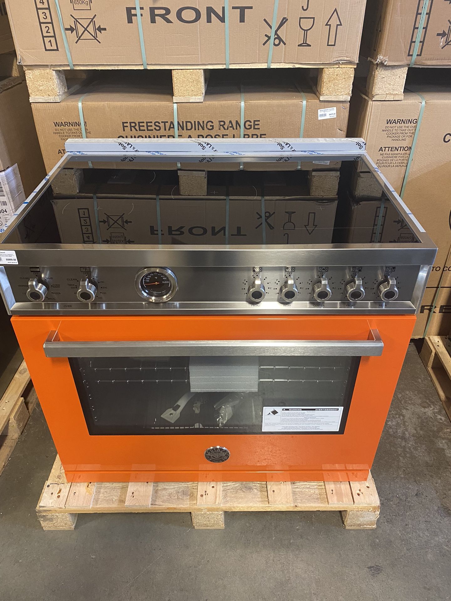 Bertazzoni Professional Series PROF365INSART 36 Inch Freestanding Professional Induction Range