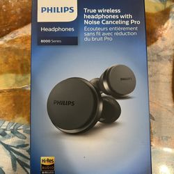 Philips Headphones 8000 Series Noise Canceling In-Ear Earbuds 