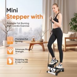 Mini Stepper with Resistance Band