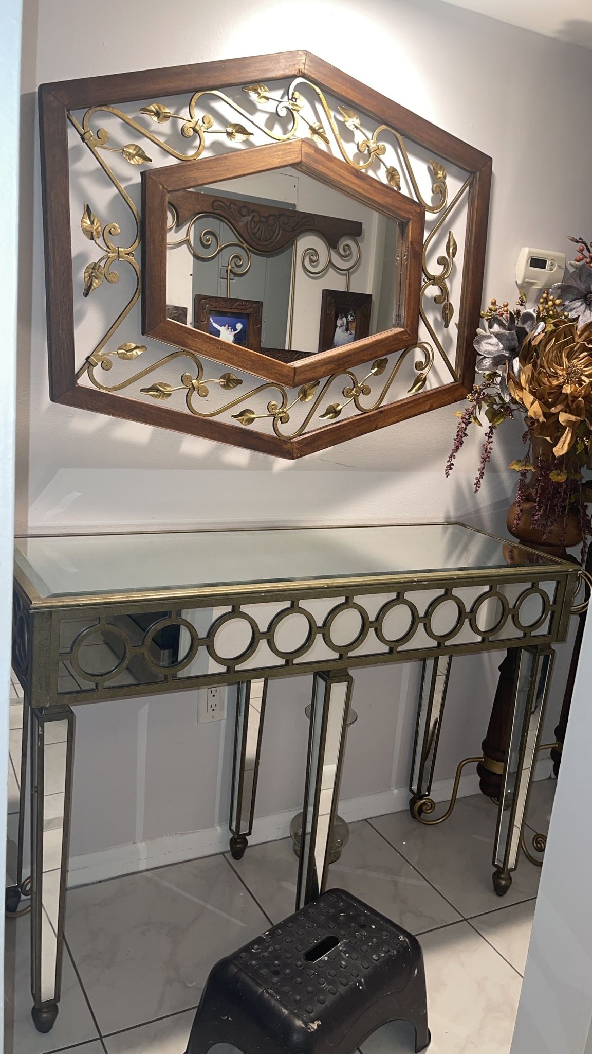 Mirror Console Table