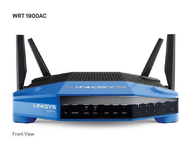 Great Condition - Linksys WRT 1900AC Dual Band gigabit WiFi Router