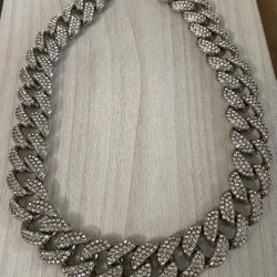 Cadena Collar Stainless Piedras 