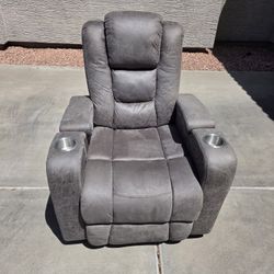 Suede Reclining Chair