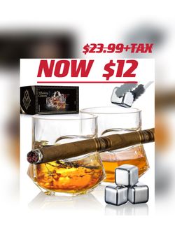 Cigar Whiskey Glasses